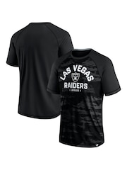 Fanatics NFL Las Vegas Raiders Black Iconic Defender Short Sleeve T-Shirt - Image 3 of 3