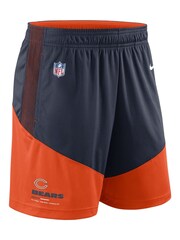 Nike Blue NFL Fanatics Chicago Bears On-Field Sideline Dri-Fit Knit Shorts - Image 3 of 4