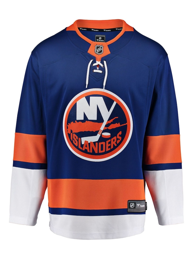 New York Islanders Fanatics Blue/Orange Branded Home Breakaway Jersey - Image 1 of 2