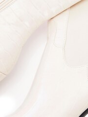 Moda In Pelle Sammantha Knee High Boots With Elastic Panel And Block Heel - Image 3 of 4