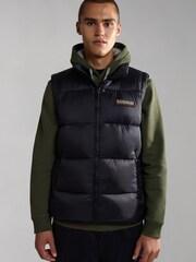 Napapijri Suomi Baffle Black Gilet - Image 1 of 7