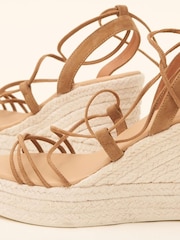 Manebi Light Natural Suede AR studio MNB Espadrille Wedges - Image 3 of 3