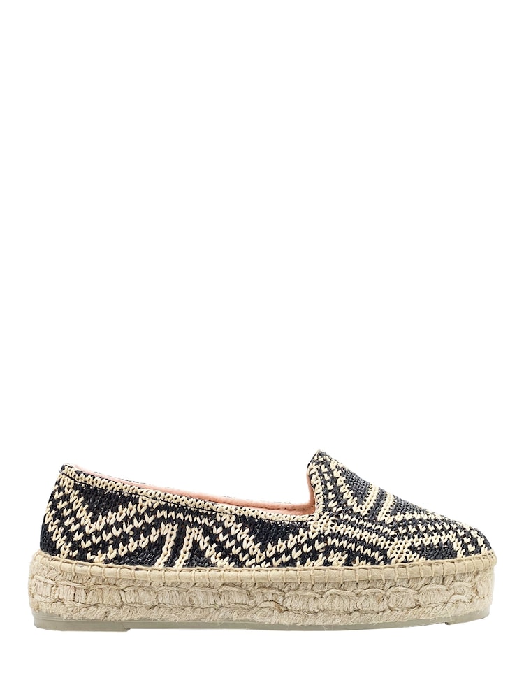 Črna rafija - Espadrile iz semiša Manebi Hamptons - Slika 3 iz 3 Črna rafija - Espadrile iz semiša Manebi Hamptons - Slika 3 iz 3