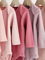 rožnata - nepogrešljiv; osnoven dolg rokav; z dolgimi rokavi 100% Cotton Baby bodi - Slika 3 iz 7