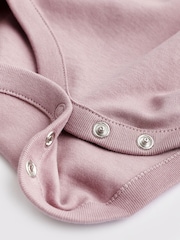 rožnata - nepogrešljiv; osnoven dolg rokav; z dolgimi rokavi 100% Cotton Baby bodi - Slika 5 iz 7