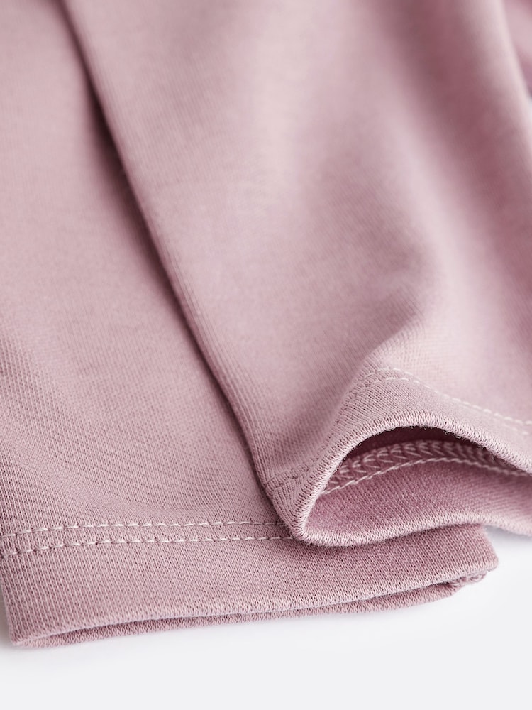 rožnata - nepogrešljiv; osnoven dolg rokav; z dolgimi rokavi 100% Cotton Baby bodi - Slika 7 iz 7