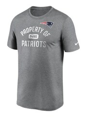 Nike Grey NFL Fanatics New England Patriots Property of T-Shirt - Image 1 of 3