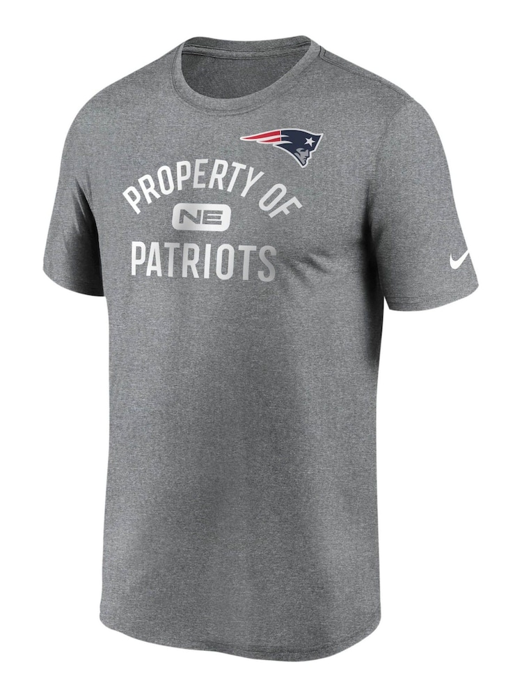 Nike Grey NFL Fanatics New England Patriots Property of T-Shirt - Image 1 of 3