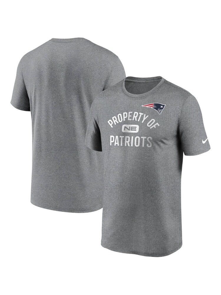 Nike Grey NFL Fanatics New England Patriots Property of T-Shirt - Image 3 of 3
