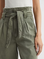Paige High Rise Paper Bag Trousers - Image 4 of 7