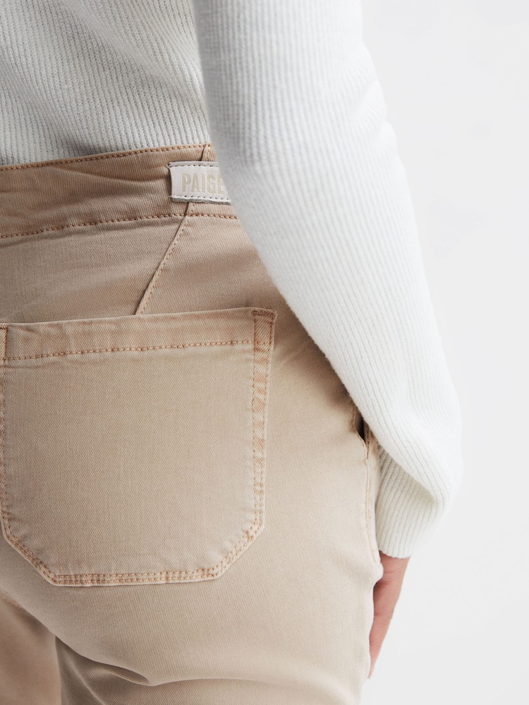 Reiss Vintage Warm Sand Mayslie Paige High Rise Straight Leg Jeans - Image 6 of 6