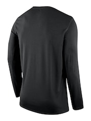 Nike Black Fanatics Brooklyn Nets Nike Long Sleeve Practice T-Shirt - Image 2 of 3