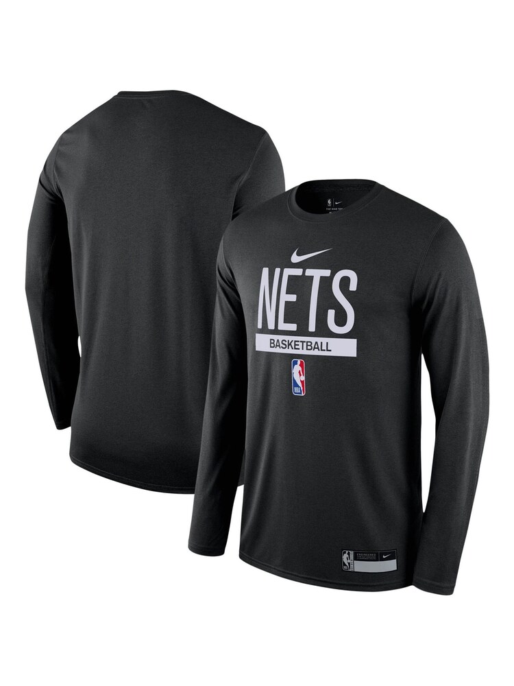 Nike Black Fanatics Brooklyn Nets Nike Long Sleeve Practice T-Shirt - Image 3 of 3
