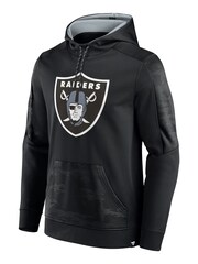 Fanatics NFL Las Vegas Raiders Iconic Defender Black Hoodie - Image 1 of 3