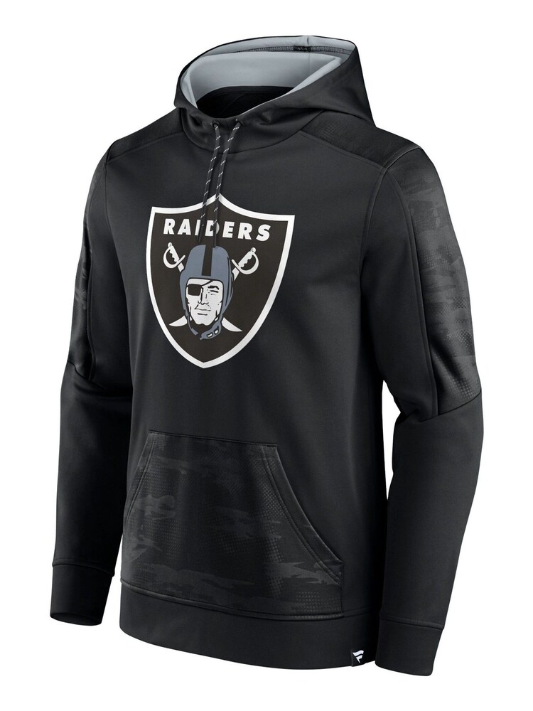 Fanatics NFL Las Vegas Raiders Iconic Defender Black Hoodie - Image 1 of 3