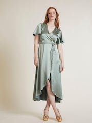 Rewritten Florence Waterfall Bridesmaid Midi Dress - Image 1 of 4