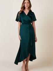 Зеленый - Платье для подружки невесты с каскадной юбкой Rewritten Florence - Image 1 of 5