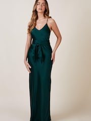Rewritten Brooklyn Bridesmaid Dress With Waist Tie - Image 1 of 6