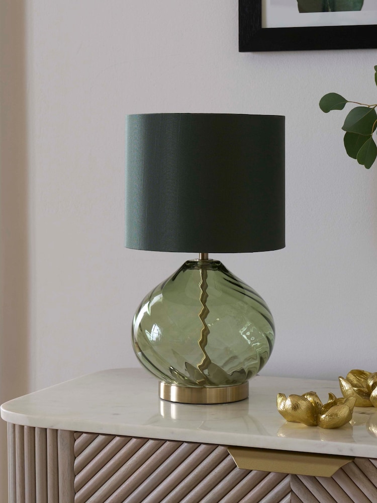 Green Freya Table Lamp - Image 2 of 5