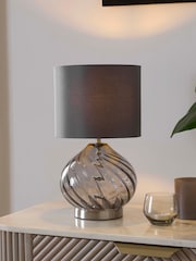 Smoke Grey Freya Table Lamp - Image 1 of 5