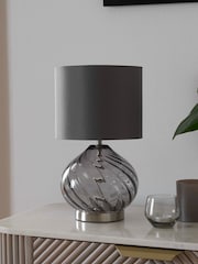 Smoke Grey Freya Table Lamp - Image 2 of 5