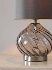 Smoke Grey Freya Table Lamp - Image 3 of 5