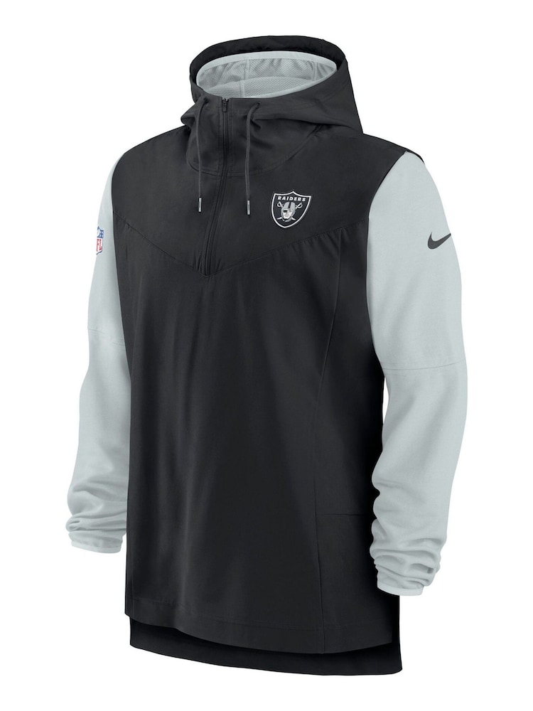 Nike Black NFL Fanatics Las Vegas Raiders Sideline Player Lightweight Jacket - Image 1 of 3