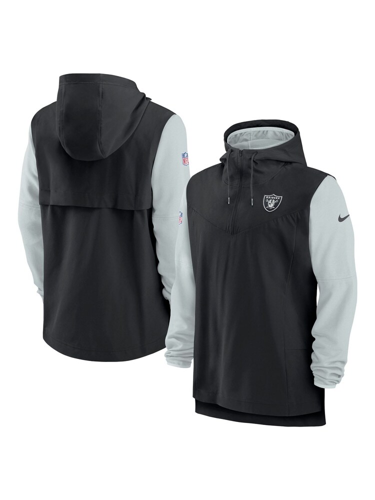 Nike Black NFL Fanatics Las Vegas Raiders Sideline Player Lightweight Jacket - Image 3 of 3
