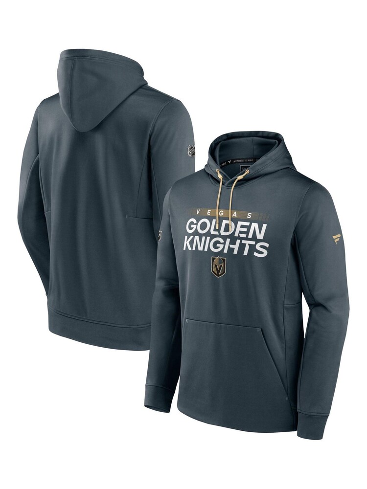 Las Vegas Golden Knights Fanatics Grey Branded Authentic Pro Performance Pullover Hoodie - Image 3 of 3
