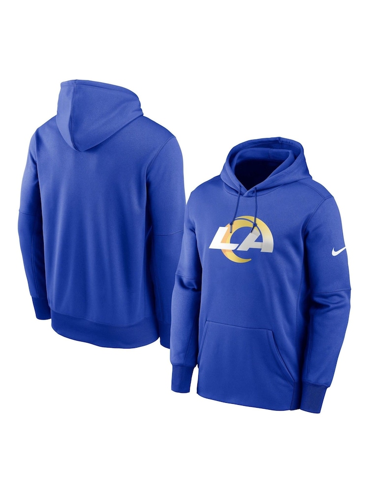 Nike Blue NFL Fanatics Los Angeles Rams Nike Prime Logo Therma Pullover Hoodie - Image 3 of 3
