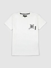 Ed Hardy White Embroidered Pocket T-Shirt - Image 1 of 4