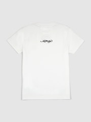 Ed Hardy White Embroidered Pocket T-Shirt - Image 2 of 4
