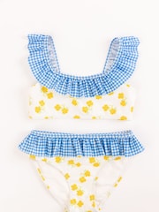 Nicole Miller Printed Frill Bikini - Image 1 of 5