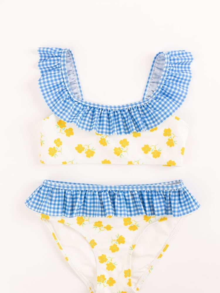 Nicole Miller Printed Frill Bikini - Image 1 of 5