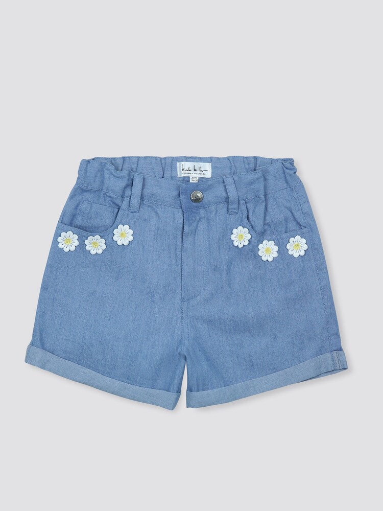 Nicole Miller Denim Blue Shorts - Image 1 of 3