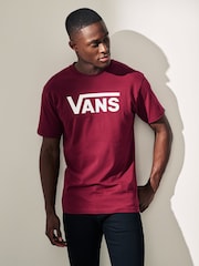 Красно-коричневый - Vans Mens Classic 100% Cotton T-Shirt - Image 1 of 5