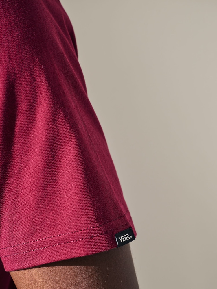 bordeaux - T-shirt Vans Classic 100% coton pour homme - Image 4 of 5