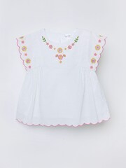 Nicole Miller White Coconut Milk Blouse - Image 1 of 1