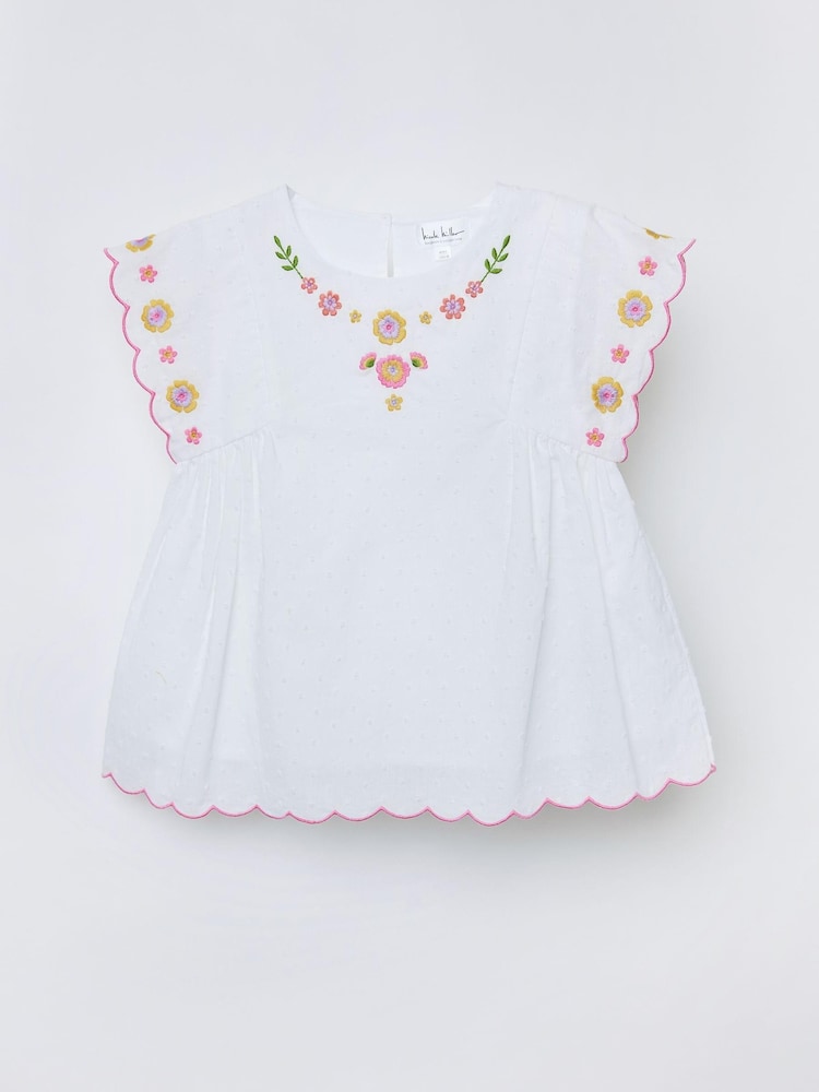Nicole Miller White Coconut Milk Blouse - Image 1 of 1