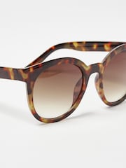 Gafas de sol redondas de concha Preppy de Oliver Bonas - Imagen 3 de 4