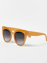 Oliver Bonas Yellow Cat Eye Sunglasses - Image 2 of 5
