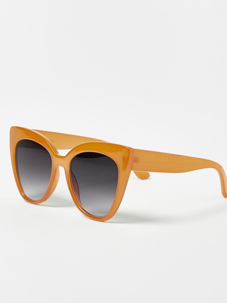 Oliver Bonas Yellow Cat Eye Sunglasses - Image 2 of 5 Oliver Bonas Yellow Cat Eye Sunglasses - Image 2 of 5