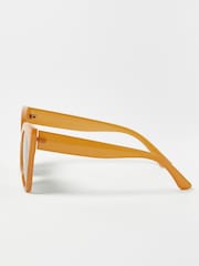 Oliver Bonas Yellow Cat Eye Sunglasses - Image 3 of 5