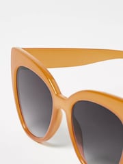 Oliver Bonas Yellow Cat Eye Sunglasses - Image 4 of 5