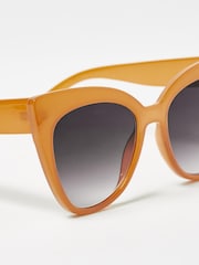 Oliver Bonas Yellow Cat Eye Sunglasses - Image 5 of 5