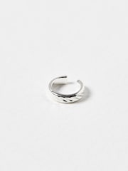 Oliver Bonas Silver Plated Anastasia Engraved Earrings - Image 1 of 4
