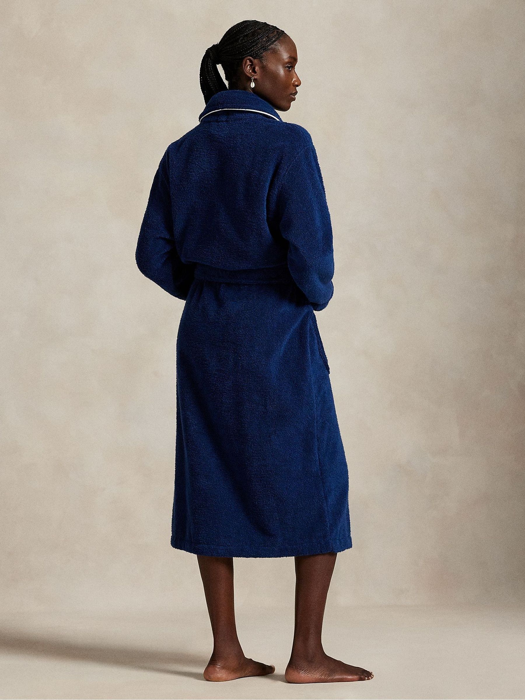 Buy Polo Ralph Lauren Blue Essentials Robe from Next USA