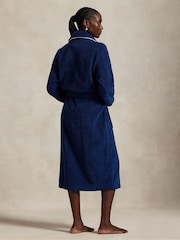 Polo Ralph Lauren Blue Essentials Robe - Image 2 of 4