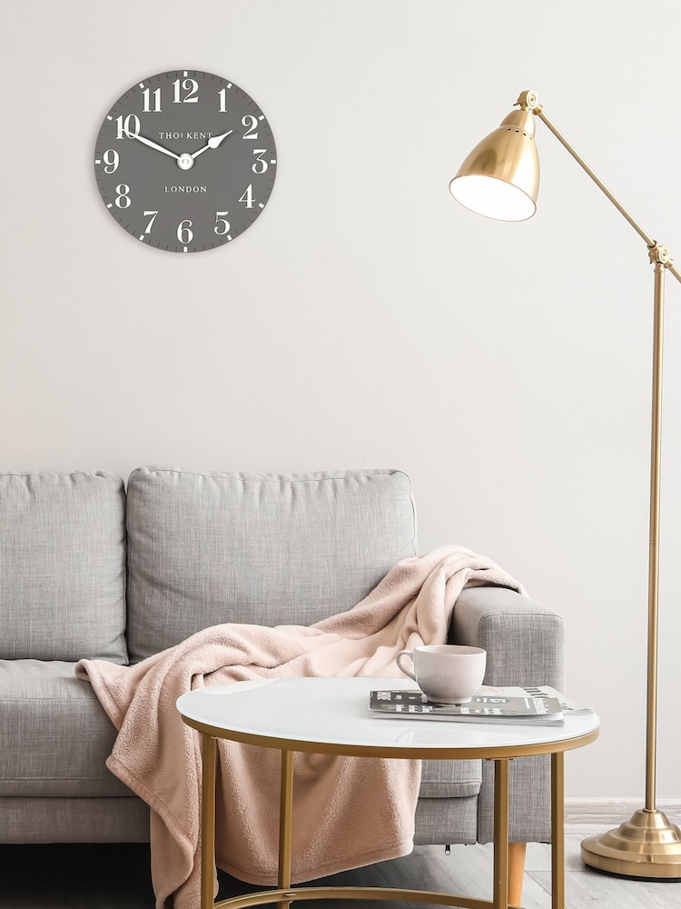 Thomas Kent Clocks Grey Classic Arabic Dolphin Small Wall Clock - Image 1 of 3