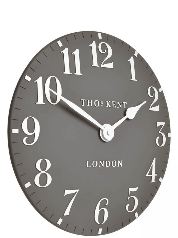 Thomas Kent Clocks Grey Classic Arabic Dolphin Small Wall Clock - Image 3 of 3